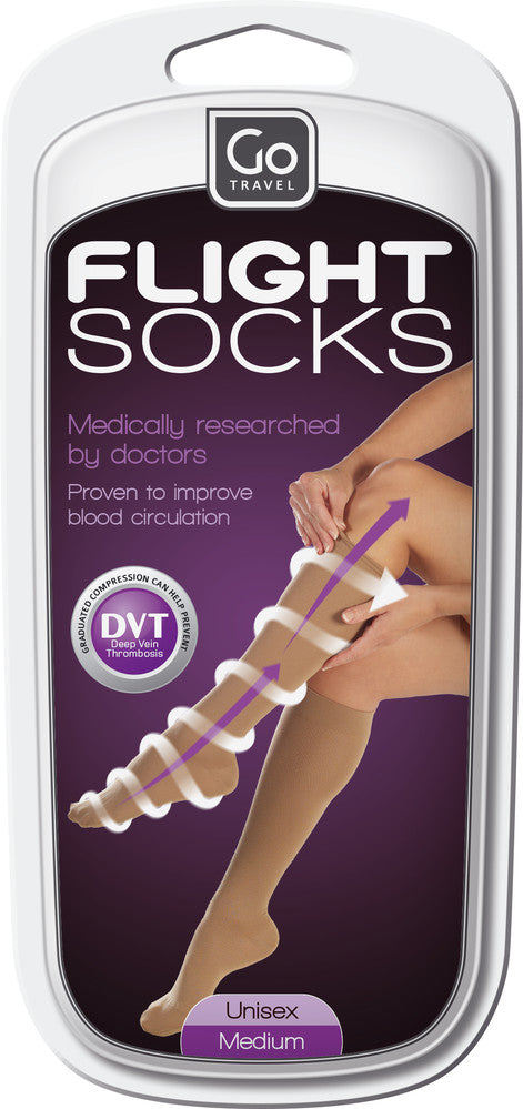 Go Travel Knee High 15-20mmHg Compression Socks